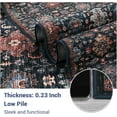 thumbnail image 5 of Washable Area Rug,Soft Rugs for Living Room,Vintage Carpet Area Rugs for Bedroom Dining Room,Low Pile Non-Slip Stain Resistant Under Table Rug, 5 of 6