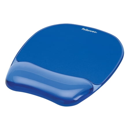 Fellowes Gel Crystals Mouse Pad With Wrist Rest 7 87 X 9 18