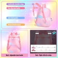 thumbnail image 4 of Mochila PRNGCAN Starry Rainbow Girl, grande, violeta, 17 pulgadas, 4 of 7