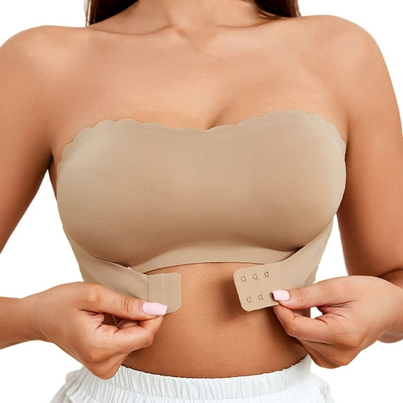VFRGHD Strapless Bras For Women Seamless Comfortable Supportive Bandeau Bra For Everyday Wear Wedding Season Bridal Bralettes Comfort T Shirts Bra
