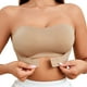 thumbnail image 1 of Brasier Tela de Mantequilla Sujetador Elástico de Nailon Cómodo para Mujer, para Uso Diario, para Bodas, para Novias, sin Tirantes, con Sujeción sin Costuras. Extra Grande, 1 of 9