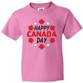 thumbnail image 3 of Inktastic Happy Canada Day- maple leaf circle Youth T-Shirt, 3 of 5