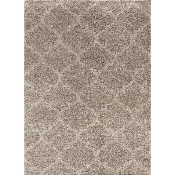 Concord Global Trading Plush Collections Quatrefoil Area Rug