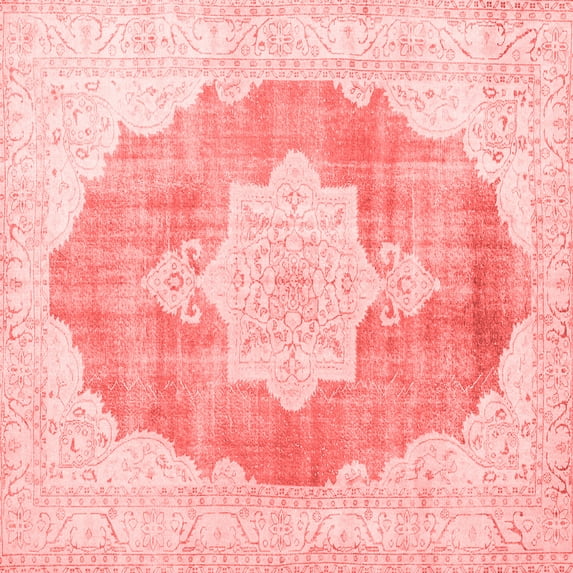 Ahgly Company Indoor Square Persian Red Traditional Area Rugs, 6' Square