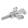 thumbnail image 2 of Portable Door Lock, Stainless Steel Home Security Defender With Adjustable Wing Nut Travel Door Lock For Hotel Apartment College, 2 of 8