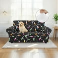 thumbnail image 4 of XYZCANDO Christmas Lights Stretch Armchair Sofa Slipcover 1 Piece Sofa Cover 2 Seater Soft Couch Cover Washable Furniture Covers, 4 of 6
