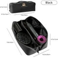 thumbnail image 2 of Universal Travel Storage Bag for Hair Dryer, All-in-One Storage Organizer Bag for Hair Tools Attachments, Black, 2 of 14