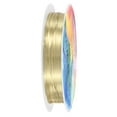 thumbnail image 1 of Alambre de Cobre de 0.3 mm/28 Gauge para Hacer Joyas, Alambre de Beading de Cobre de 49.2FT para Joyas/Tejido/Manualidades DIY/Plantación, Retención de Color [15M, Dorado Claro], 1 of 7