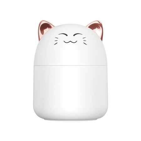 

tobchonp Smile Cat Humidifier Office Small USB Home Desktop Atomizer Car N-aughty Tige Mini Humidifier