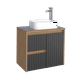 thumbnail image 2 of Mueble de Baño Kyoto Color Negro Con Lavamanos Luna Color Blanco 102450, 2 of 5