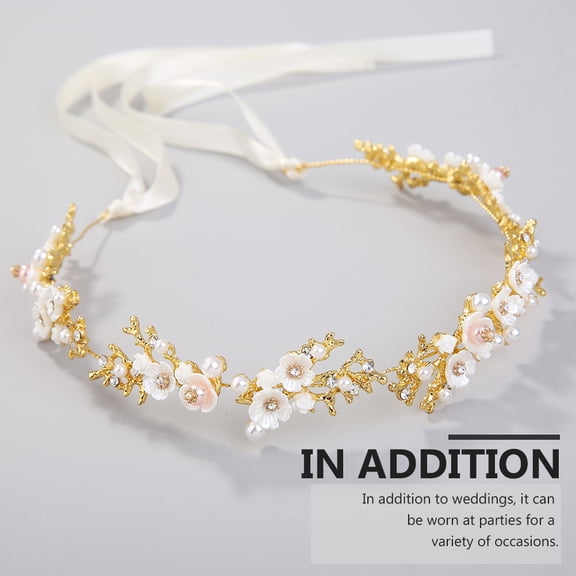 ELAYARD Elegant Bridal Flower Headpiece Alloy Headdress Wedding Hair Accessory for Bride, 1 Pack Stylish and Lightweight