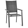 thumbnail image 7 of Gymax 10PCS Stackable Patio Dining Chair Aluminum Armchair w/ Cotton Padded Seat, 7 of 7