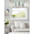 thumbnail image 3 of Curtain Valance for Windows,Olive Green Ocean Gnome Kitchen Valances Rod Pocket Short Curtains,Underwater Shell Starfish Leaf Window Treatment Panel for Bedroom Bathroom 42x12in, 3 of 9