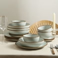 thumbnail image 4 of Stone Lain Brasa 16-Piece Dinnerware Set Stoneware, Light Green, 4 of 6