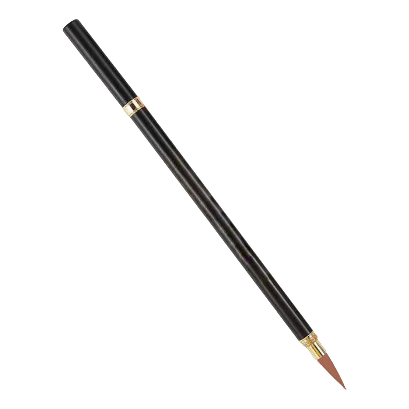 Pen Hung Wood Shelf Large Brush Hanger Pen Calligraphy Tool with 12 Hooks 