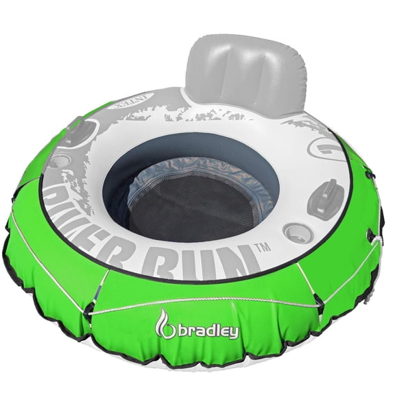 Bradley Heavy Duty River Tube Cover Only; Made in USA to fit River Run Tube; Compatible with Intex Inflatable River Run river float tube & Most 53" River Tubes (Bright Green color)