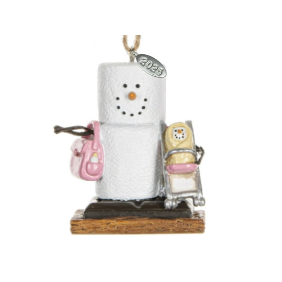 Smores Ornament 2025 Babys First Christmas Ornament, Smores Baby Girl Ornament - Comes in Gift Box so It's Ready for Giving