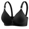 thumbnail image 2 of YHAJDS Women's Seamless Comfortable Daily Bra， Women's Bras Everyday Bras Wireless Bra Print Hook and Eye Lightly Padded T-shirt Bra, 2 of 3