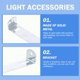 thumbnail image 2 of Shisuyan Light Mount Brackets 20Pcs Iron Silver Rectangular Support For Living Room Bedroom Office, 2 of 8