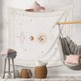 thumbnail image 4 of Tapiz de pared TUNC Luna Tela de pared natural decoración dormitorio bohemio 100 x 1, 4 of 5