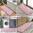 thumbnail image 6 of Pink Chicken Pattern Kitchen Rug Mat,Kitchen Runner Rugs Non Skid Washable,Decorative Kitchen Floor Mats for Kitchen,Sink,Laundry,17"x47.2", 6 of 7