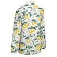thumbnail image 5 of Lemons on White Long Sleeve Blouse Woman Streetwear Casual Shirts Summer Oversize Woman Streetwear Clothing Birthday Present, 5 of 7
