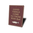 thumbnail image 4 of Fisherman Man Cave Novelty Sign, Metal Wall Decor - 10x14 inches, 4 of 4