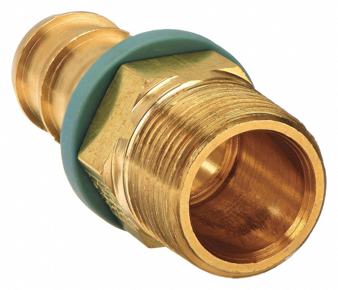 Barbed Hydraulic Hose Fitting Fitting Size 3/8 x 3/8 Fitting Material Brass x Brass Pack of 5