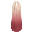 thumbnail image 4 of XIUH Robe Femme Col Haut Irrégulier Froncé Imprimé Sans Manches à Volants Robe Décontractée Épaules Dénudées Ample Fluide Courte Bleue G, 4 of 5