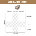 thumbnail image 4 of Lavish Cover 25in Recliner Cover Slipcover, Khaki Soft Striped Sofa Protector with Pockets, Non-Slip Armchair Cover for Living Room, 4 of 8