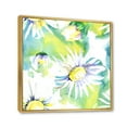 thumbnail image 3 of Designart 'Aquarelle Impression of Daisy Flowers II' Traditional Framed Canvas Wall Art Print, 3 of 5
