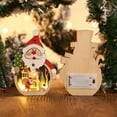 thumbnail image 5 of LED Luminous Santa Claus Wooden Ornaments, Christmas Tree Hanging Ornaments, Table Hotel Window Decorations, Crafts Gifts for Xmas Holiday Party Decor, 5 of 8
