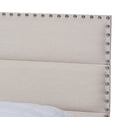 thumbnail image 5 of Baxton Studio Ansa Modern and Contemporary Beige Fabric Upholstered King Size Bed, 5 of 8