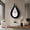 Black, variant on 20.4 Inch Pendulum Wall Clock, Silent Non-Ticking Acrylic Clock, Modern Decorative Wall Clock, Easy to Hang Fade Resistant Quartz Clocks for Living Room, Bedroom, Office, Housewarming Gift (Black)