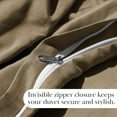 thumbnail image 4 of Neutral Solid Color 3-Piece Duvet Cover Set by Southshore Fine Linens, 4 of 8