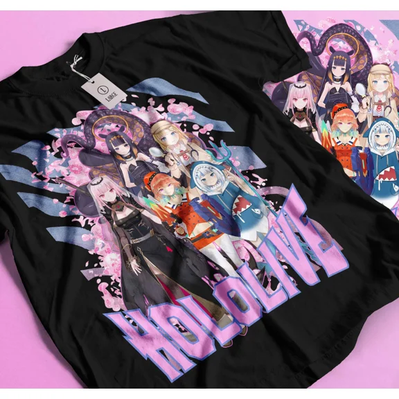 Anime NYC 2023 Hololive Meet Tshirt Black Shirt Best anime Manga Gift shirt 207 | eBay