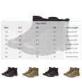 thumbnail image 3 of Mens Ankle Boots Canvas Round Toe Side Zip Boots Thick Cushioned Sole Comfort High‑Top Boots with Sturdy Outsole for Commuting Outdoor Activities, 3 of 9