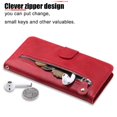 thumbnail image 3 of Estuche de Cuero PU con Cierre para Samsung Galaxy S21 FE 5G , Funda Protectora con Billetera y Correa, 3 of 6