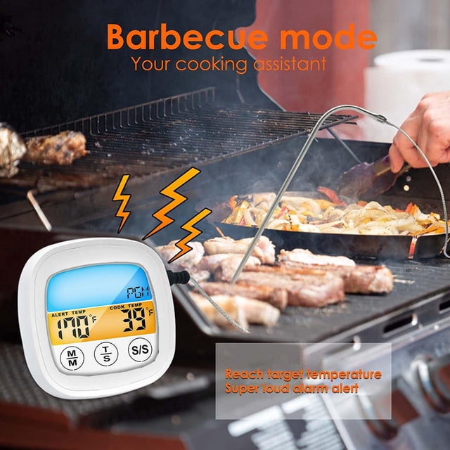 Termómetro Digital para Carnes para Horno, Barbacoa, Cocción y Cocción