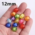 thumbnail image 7 of U8MO 50pcs Round Pumpkin Colorful Acrylic Plastic Loose Beads Lot for Jewelry Making-Ink Blue-10mm, 7 of 7