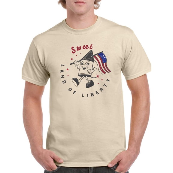 Sweet Land Of Liberty T-Shirt Men -Smartprints Designs, Male Small