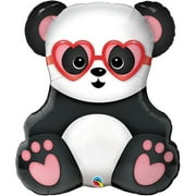 Panda With Heart Foil Balloon 32"