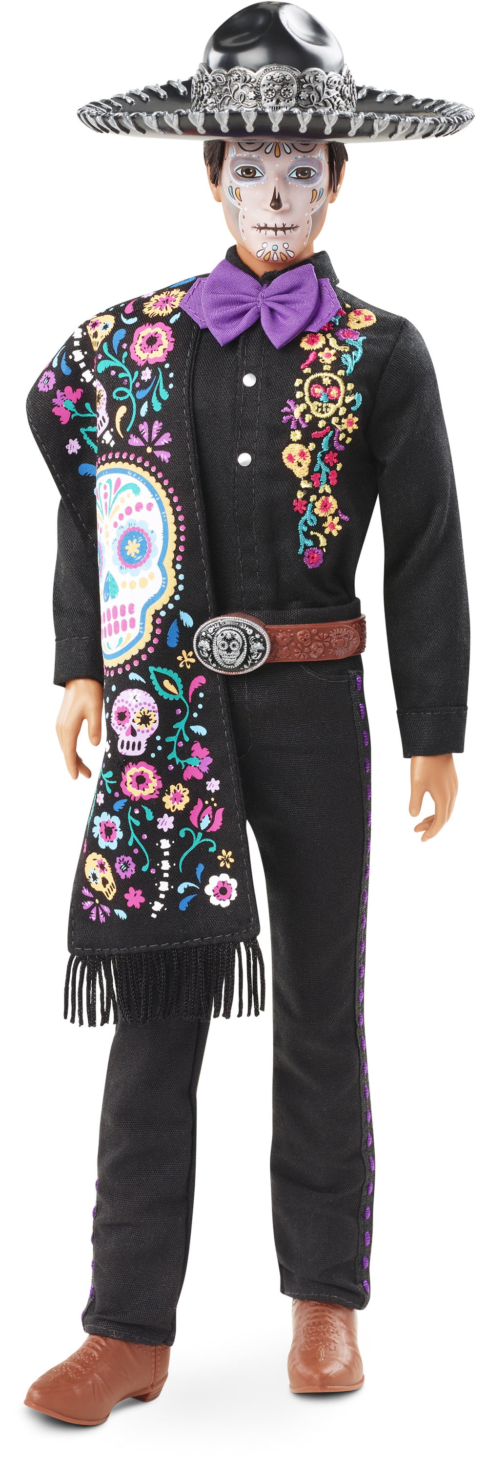 Barbie 2021 Dia De Muertos 2021 Ken Doll (12-in) Wearing Embroidered Shirt & Serape