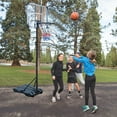 thumbnail image 2 of Aukfa Portable Basketball Hoop Adjustable Height 5.4ft - 7ft Backboard for Kids Adults Indoor Outdoor - Black, 2 of 6