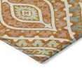 thumbnail image 4 of Addison Rugs Chantille Indoor/Outdoor Transitional Diamond Orange Washable Round Rug, 8' x 8', 4 of 6