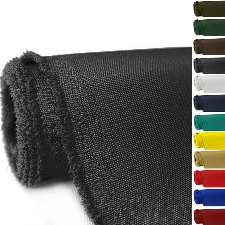Soft Waterproof Canvas Fabric 600D PU Backing Canvas Cordura Fabric for  Outdoor/Indoor, DIY Craft, Awning, Marine, Tent, Bags, Upholstery Black 48  x 60 