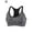Gray, variant on Padded Seamless Support Removeable Cup Medium Impact Racerback Sports Bra (Women's) 1 Pack