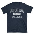 thumbnail image 1 of Grand Lake Towne Oklahoma Classic Established Men's Cotton T-Shirt, 1 of 1