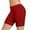 Red, variant on Maplenight Women's Underwear High Waist Stretch Briefs Soft Underpants Ladies Shorts Block Color Full Coverage Panties