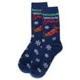 thumbnail image 3 of MeMoi Women's Dachshund Through The Snow Holiday Crew Socks - Mens - Male, 3 of 3